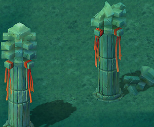 Cartoon version - pyramid front pillar