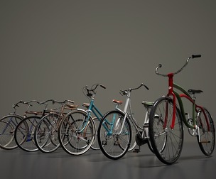 Bicycle Asset for Game