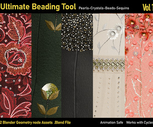 Ultimate Beading Tool-Blender Geometry nodes