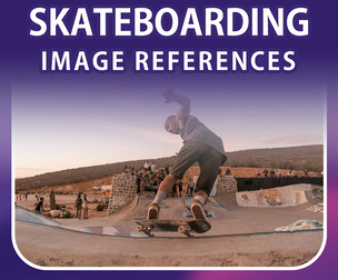 400 Skateboarding Images Reference Pack – Vol 01