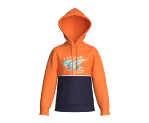 Kids Printed Hoodie With Pocket | Marvelous / Clo3d / obj / fbx
