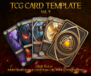 Fantasy Medieval TCG Card Game Template