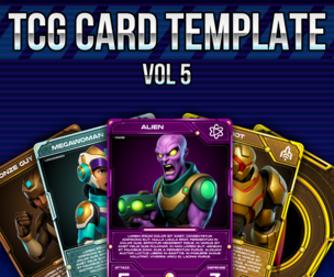 Futuristic TCG Card Game Template