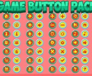 Free Game UI Button Pack – Casual & Kids Games