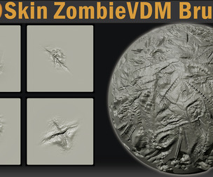 +80 Zombie Skin VDM Brushes – Vol.1