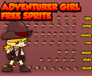 Free Adventure Character Sprite