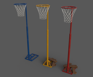 PBR Old School Basketball Stand Hoop