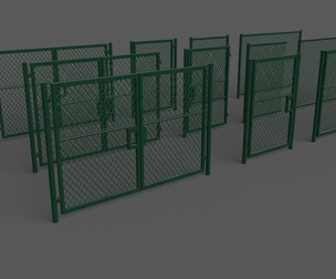 PBR Chain Link Fence For Court E