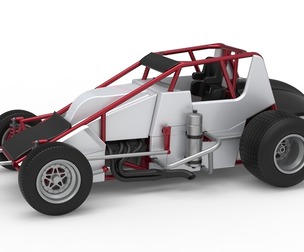 Dirt Silver Crown Car Scale 1:25