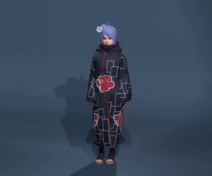 Realistic Anime Character - Konan（Naruto）Full Body & Face Rig - UE5 Compatible 火影忍者 - 小南 全身面部绑定