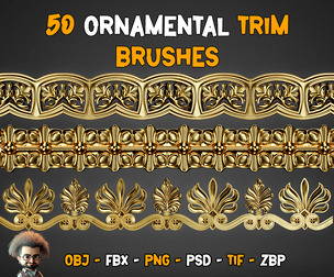 50 Ornamental Trim Brush - Vol 55