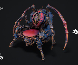 Fantasy Throne 9 game ready 3d model