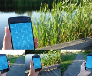 3 Realistic Android Mockup PSDs
