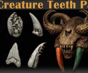 Creature & Monster Teeth Brush Pack for ZBrush