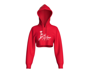 Girls Printed Cropped Hoodie | Marvelous / Clo3d / obj / fbx