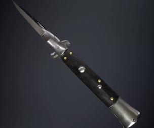 Stiletto Switchblade - Animated - Low Poly Game-Ready Weapon (PBR, 2K)