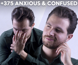 375 Anxious & Confused Facial Expressions – Vol 02