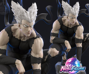 Garou One Punch Man Statue Figurine stl printable