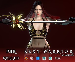 Sexy Warrior - Game Ready
