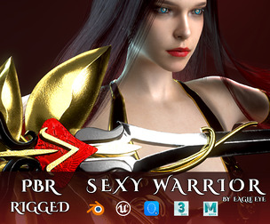 Sexy Warrior - Game Ready