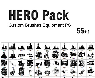 HERO Pack - Custom Brushes for Photoshop