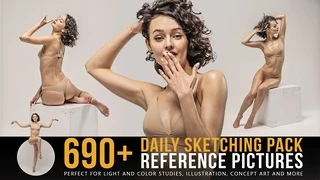 690+ Daily Sketching Reference Pictures cover
