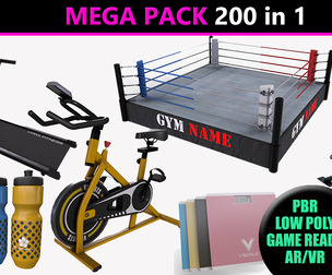 PBR Gym Fitness Equipment - Mega Pack