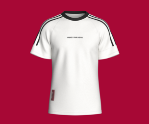 Men Striped Raglan T-Shirt With Patch | Marvelous / Clo3d / obj / fbx