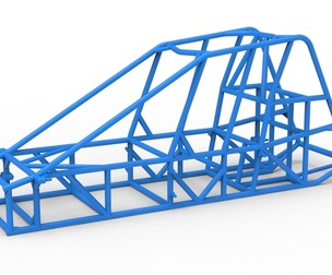 Frame of Experimental Pavement Silver Crown Car Scale 1:25