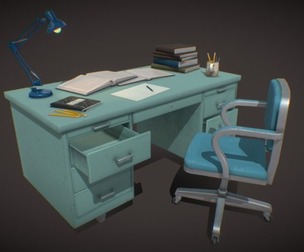 Retro Office - Game-Ready Props Pack