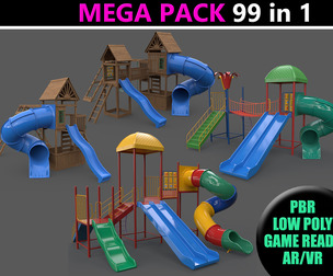 PBR Playground Outdoor Jungle Gym - Mega Pack