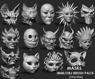 Masks IMM/OBJ Brushes 15 in one