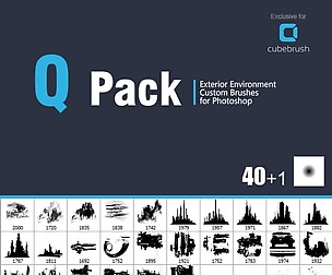 Q pack - Exterior brushes for Photoshop