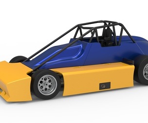 Experimental Pavement Silver Crown Car V2 Scale 1:25