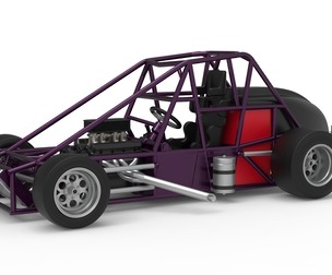 Experimental Pavement Silver Crown Car Base V2 Scale 1:25