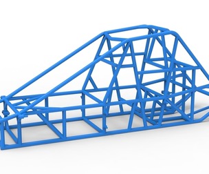 Frame of Experimental Pavement Silver Crown Car V2 Scale 1:25