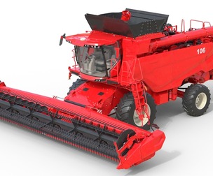 Combine Grain Harvester