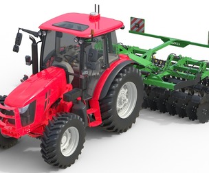 Farm Tractor and Trailed Disc harrow