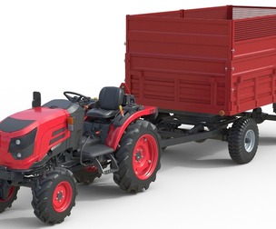 Mahindra Oja Tractor and Dump Trailer