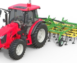 Tractor and Agricultural Cultivator