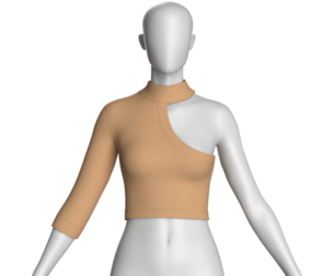 Girls Fashion Crop Top V6 | Marvelous / Clo3d / obj / fbx
