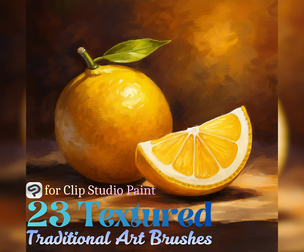Clip Studio Paint Brushes: Acrylic Paint, Oil Painting, Traditional Art, Canvas, Painterly, CSP