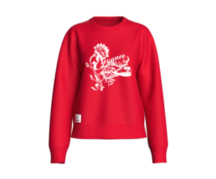 Girls Long Sleeve Printed Sweatshirt With Patch | Marvelous / Clo3d / obj / fbx