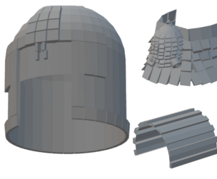 Judge Dredd Helmet and Shoulder Pads