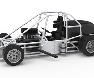 Experimental Pavement Silver Crown Car Base V3 Scale 1:25