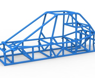 Frame of Experimental Pavement Silver Crown Car V3 Scale 1:25