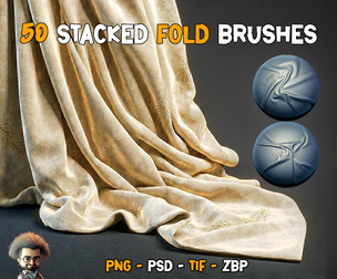 50 Stacked Fold Brushes - Vol 28