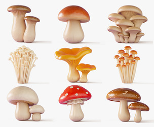 Cartoon Mushroom Collection