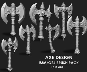 Axe IMM/OBJ Brushes 7 in one