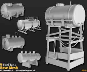 6 Fuel Tank Base Mesh